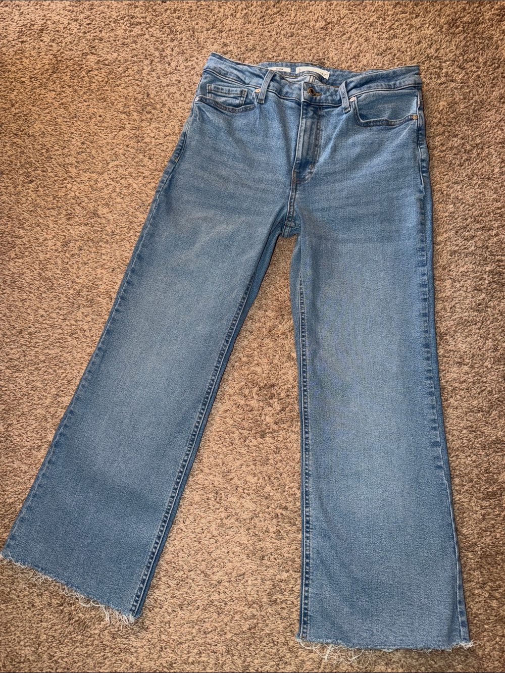 MNG Sienna Flare Cropped Jeans size 10